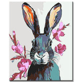 Painting by Numbers Rabbit with Antlers